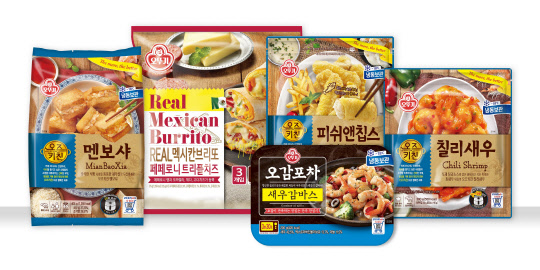 집콕 시대가 도래하면서 가정 내에서 간편하게 즐길 수 있는 냉동간편식 세계요리가 인기를 끌고 있다. <오뚜기 제공>